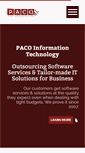 Mobile Screenshot of pacosoftware.com