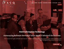 Tablet Screenshot of pacosoftware.com